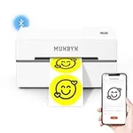 MUNBYN Bluetooth Thermal Label Printer, 130B Wireless 4x6 Shipping Label Printer for Shipping Packages Small Business Office or Home, Compatible with iPhone Android iPad Windows macOS Chrome Etsy eBay