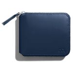 DailyObjects Ultramarine Blue Women's Zip Wallet | Made with Vegan Leather | Carefully Handcrafted | Holds up to 8 Cards | Slim and Easy to Fit in Pocket | Coin Pocket with Button Closure