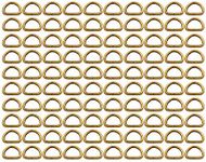 BIKICOCO Metal D-Rings Buckle, 5/8 Inch Non-Welded for Webbing Sewing DIY - Bronze - Pack of 100