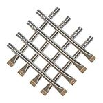 Tombili Replacement 8 Pack Stainless Steel Burner for Bakers and Chefs ST1017-012939, Grand Hall BIG-8116, River Grille ST1017-012939, Sam's 318407, 285233 Grill Parts.