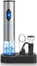 CIRCLE JOY Electric Wine Openers Set, Battery Operated (Not Included) Cordless Automatic Corkscrew Opener Kit with Foil Cutter, Vacuum Stopper, Wine Aerator Pourer