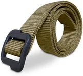 MISSION ELITE Tactical Belt, 1.5-inch Nylon Gun Belts for Men, 2-Ply EDC Belt with Adjustable Plastic Buckle