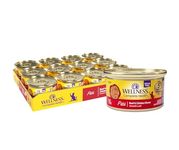 Wellness Complete Health Grain Free Canned Cat Food, Beef & Chicken Dinner, 3 Ounces (Pack of 24)