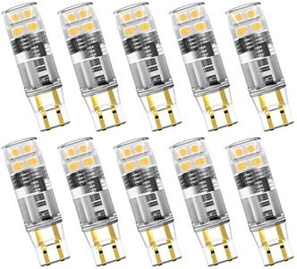 Noobibaba T5 Wedge Base LED Bulb 12V, T5 T10 Wedge Base LED Bulbs 12V Low Voltage Landscape, 1.5 Watt Replace 7W 11W Incandecent Bulb for Path Light 2700K Warm White 10-Count