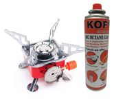 KOFY BIG Butane Gas Can 750 ML + Camping Stove