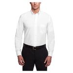 Van Heusen Men's Dress Shirt Regular Fit Oxford Solid, White, 20" Neck 36"-37" Sleeve