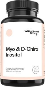 Wholesome Story Inositol Supplement | Myo-Inositol & D-Chiro Inositol Capsules 2050mg | Hormonal Balance & Ovarian Support | 40:1 Ratio | 30-Day Supply