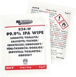 MG Chemicals 99.9% Isopropyl Alcohol Handy Wipe, 6" Length x 5" Width (Bag of 50)