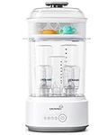 Bottle Sterilizer and Dryer, Compact Baby Bottle Sterilizer, Electric Steam Bottle Sanitizer for Baby Bottles, Pacifiers, Pump Parts