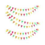 Wanna Party Multicolor Flag Buntings,Pennant Banner Flags, Pennant Flags, Triangle Bunting Flag Banners for Pool Party, Birthdays,Carnivals Hanging Decorations Ideal for indoor or outdoor use