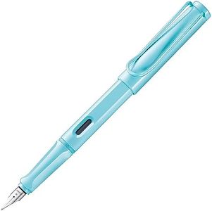 Lamy safari aquasky - Stylo Plume avec grip ergonomique et plume acier poli en taille F - matière plastique robuste ASA - avec cartouche T 10 bleu - Droitier