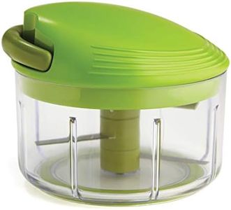 Kuhn Rikon Pull Chop, 2 Cup Food Chopper, Green 4-Inch