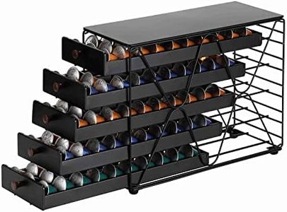 ZCDCP Coffee Pod Holder Drawer Storage, Compatible with Nespresso Originaline pod, Office Kitchen Counter Organizer (150 pods-5tiers)