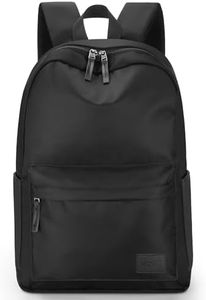 HOMIEE Lightweight Stylish Casual Backpack, Laptop Backpack Water-Resistant Daypack, Travel/School/Casual/Work Backpack (15.6 Inch Black)