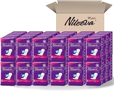 Nileeva Individually Wrapped Super Maxi Sanitary Napkins Feminine Care, Super Value (576 Pads= 16 Pads/Pack X 36 Packs) Bulk Buy