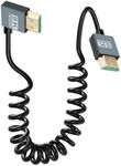 CERRXIAN 8K HDMI 2.1 Cable 3FT, 48Gbps Ultra High Speed HDMI 90 Degree Right Angle Cable Support 8K@60Hz 4K@120Hz Dynamic HDR Compatible with TV/HDTV