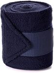 Equinavia Luna Polo Wraps, Set of 4 Horse Leg Bandages | Storage Bag Included - Navy