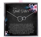 ALoveSoul Soul Sister Necklace, Best Friend Jewelry, Soul Sister Gifts, Birthday Gift for Soul Sister, Friendship Gifts for Women