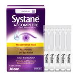 Systane Complete Preservative-Free Eye Drops For Dry Eyes, All-In-One Drops For All Types Of Dry, Multi-Symptom Dry Eye Relief, Dry Eye Relief from Extended Screen Time – 30 x 0.5mL