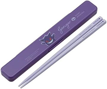 Skater ABC3AG-A Pokemon Genger Chopsticks & Chopsticks Case Set, 7.1 inches (18 cm), Antibacterial, Made in Japan