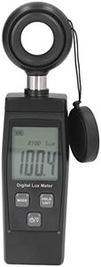 Digital Illuminance Light Meter, High Accuracy RZ851 Handheld LED Light Meter with Backlight LCD Display, Mini Portable Light Meter Ranges up to 200,000 Lx for Lamps, Plants, Animal Husbandry