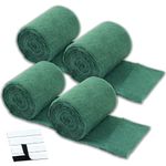 EAVNCLG Plant Wrap, Premium Trunk Protector, Bush Bark Repair Bandage, Tree Trunk Moisturizing Cloth, Winter Plant Warming Wrap, 4 Rolls.with 4 Hook and Loop Tape Sticky Back for Closure