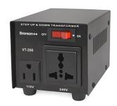 Bronson++ VT 200 (200 Watt) 220V to 110V Voltage Converter, use 200W US devices in Europe - Step Up Down Transformer - 110 USA to 220-240 EU-UK volt outputs