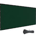 Amagabeli 6’x50’ Fence Privacy Screen Heavy Duty for Chain Link Fence Fabric Screen with Brass Grommets Outdoor 6ft Garden Patio Construction Fencing 90% Blockage Shade Tarp Mesh UV Resistant Green