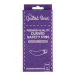 The Quilted Bear Curved Safety Pins - Pack Of 100 38mm Premium Curved Safety Pins for Sewing, Quilting & Crafts. Ideal As Stitch Markers, Clothes Pins or Clips.