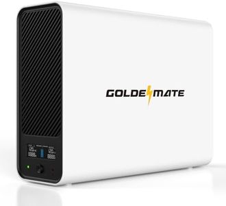 GOLDENMATE 1000VA/800W Lithium UPS Battery Backup and Surge Protector, Backup Battery Power Supply with LiFePO4 Batteries(230.4 Wh), Sinewave UPS System, 10 Years Lifespan, 8 Outlets, LCD Display