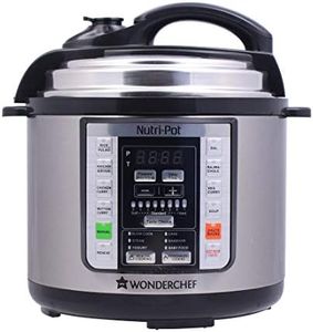 Wonderchef Nutri-Pot Electric Pressure Cooker with 7-in-1 Functions|18 pre-set functions|Pressure Cooking, Saute/Pan Frying, Slow Cooking, Yogurt Making, Steaming, Warming & Rice Cooking |3L capacity
