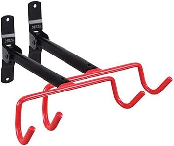 DIRZA Bike Wall Mount Bike Hanger 2 Pack Foldable Bicycle Storage Horizontal Bike Rack Bike Hook for Garage Indoor Shed with Screws