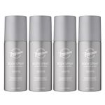 Designer Fragrances 4 Pack Ventus Men's Body Spray Deodorant Cans - For Instant Freshness on The Go - Long Lasting Smell - Great Male Gift Sets - 150ml