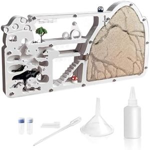 ELNMLHT Ant Farm Castle, Ant Farms with Yellow Sand and Tool Kit, Ant Colony Observation Kit, Ant Viewing Habitat Science Kit, Educational & Learning Science Kit for Kids, Adults, Student