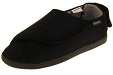 Dunlop Mens Black Ortho Slippers, Black, 10 UK