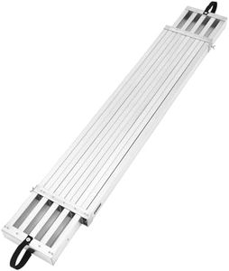 Garvee 9-15Ft Telescoping Plank, Aluminum Work Plank, 440Lbs Capacity, Aluminum Scaffolding Plank with Skid-Proof Platform Scaffold Ladder Accessory (9-15FT - Sliver)
