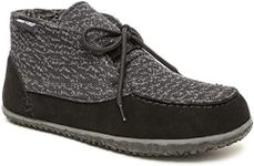 Minnetonka Men s Torrey Suede Chukka Boots - Handcrafted with Berber Lining, Removable Contoured Footbed, MinnTREAD Rubber Sole with Rice Husk, and Suede Upper - Indoor and Outdoor Use, Black, 10