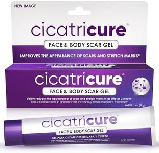 Cicatricure Face & Body Advanced Scar Gel, Scar Treatment for Old & New Scars, Fades Stretch Marks Away, Surgical Scars, Injuries, Burns and Acne Scar Treatment, For Adults & Kids, 1 oz (28g), 1-Pack