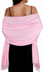 SWAT PANY Winter Scarfs for Women Pink Pashmina Shawls and Wraps for Women Wedding Shawl Wraps for Evening Dresses