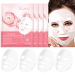 Collagen Face Mask 34gx4ea, collagen night wrapping mask, enhancing skin vitality, radiant complexion, Facial Hydrogel Masks with low molecular weight collagen for elasticity