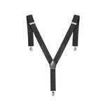 Trimming Shop Men's Suspender Braces - Heavy Duty Clip on Suspenders - Fully Adjustable and Elasticated - Fashion Accessory for Parties, Weddings, Casual, Formal Events