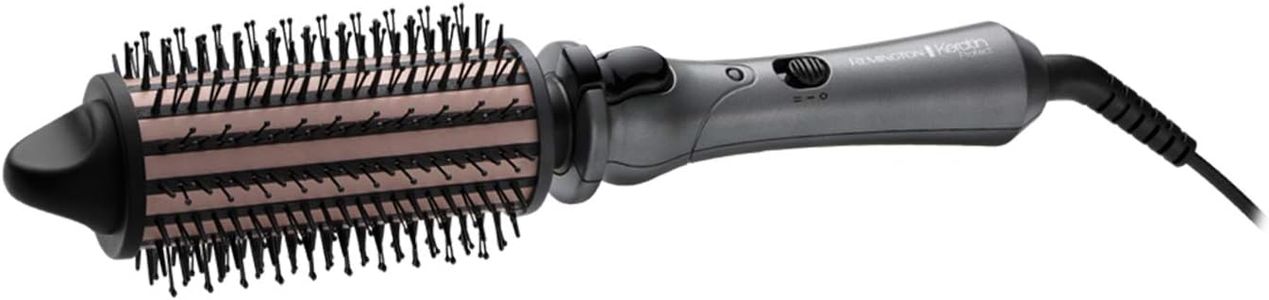 Remington Keratin Heated Hair Brush – Smoothing & Styling Tool