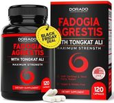 Fadogia Agrestis and Tongkat Ali Supplement Performance Blend - (120 Capsules) - [Maximum Strength] - Strength, Drive, Athletic Performance & Muscle Mass - Gluten Free, Non-GMO, Vegan Capsules