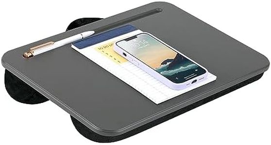 LAPGEAR Compact Lap Desk - Charcoal - Fits up to 15 Inch Laptops - Style No. 43105