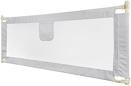 HUOLE Barandilla de La Cama para bebés, Barrera de Cama para niños Colchón Doble, Doble, tamaño Completo tamaño Queen y King-2,0 m-Gris Oscuro