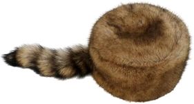 Fopytu Cute Raccoon Tail Cap Windproof Cap Russian Winter Ski Hat Warm Thick Plush Cap Classic Raccoon Hat for Men Women