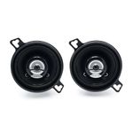 Hertz DCX 87.3 87 mm Coaxial Car Speakers with Integrated Tweeter, Polypropylene Cone, Ultra-Compact 34 mm Depth, 60W Maximum Power, 4 Ohms, Black, Pair
