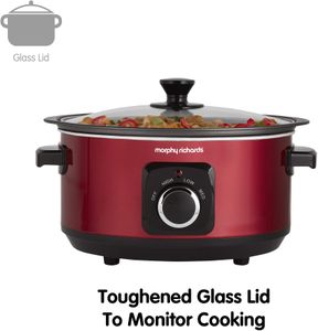Morphy Richards 3.5L Slow Cooker – Red