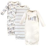 Hudson Baby Cotton Gowns Nightgown, Royal Safari, 0-6 Months