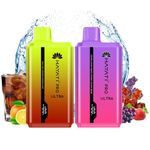 Hayati Pro Ultra 15000 Puffs Disposable Vape - 2 Pack, Visual Display Screen & Dual E-liquid Tank, Draw Activated Rechargeable Vape, 0mg Nicotine Free (KLA Ice/Orange Lemon & Lime, Grape GB/Straw GB)